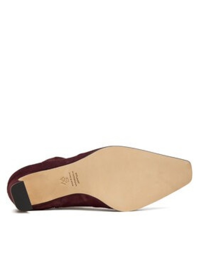 Stuart Weitzman Botki Stassi SM498 Bordowy