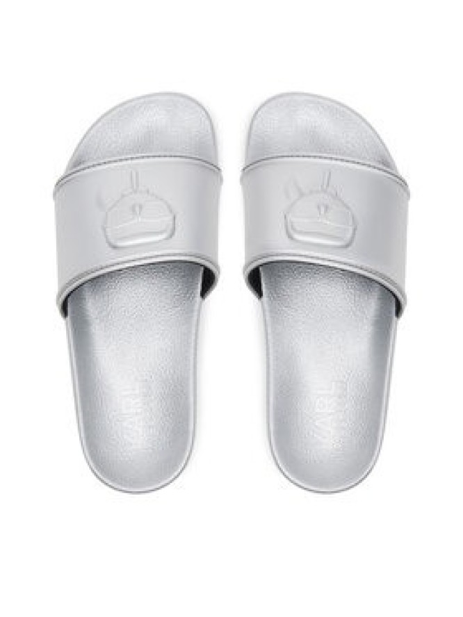 KARL LAGERFELD Klapki Kondo 2.0 KL80919M Srebrny