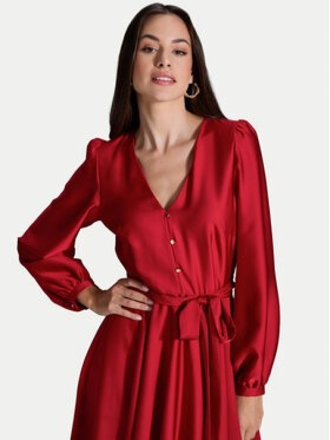 Swing Sukienka koktajlowa 5AI13900 Czerwony Regular Fit