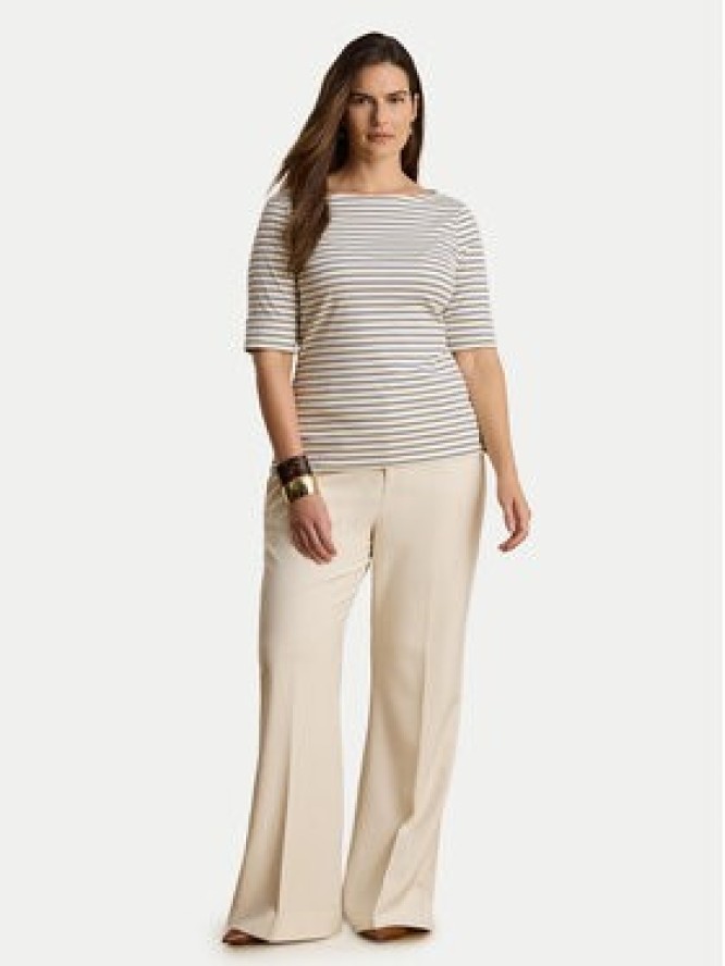 LAUREN RALPH LAUREN Bluzka Judy 200P13919005 Kremowy Regular Fit