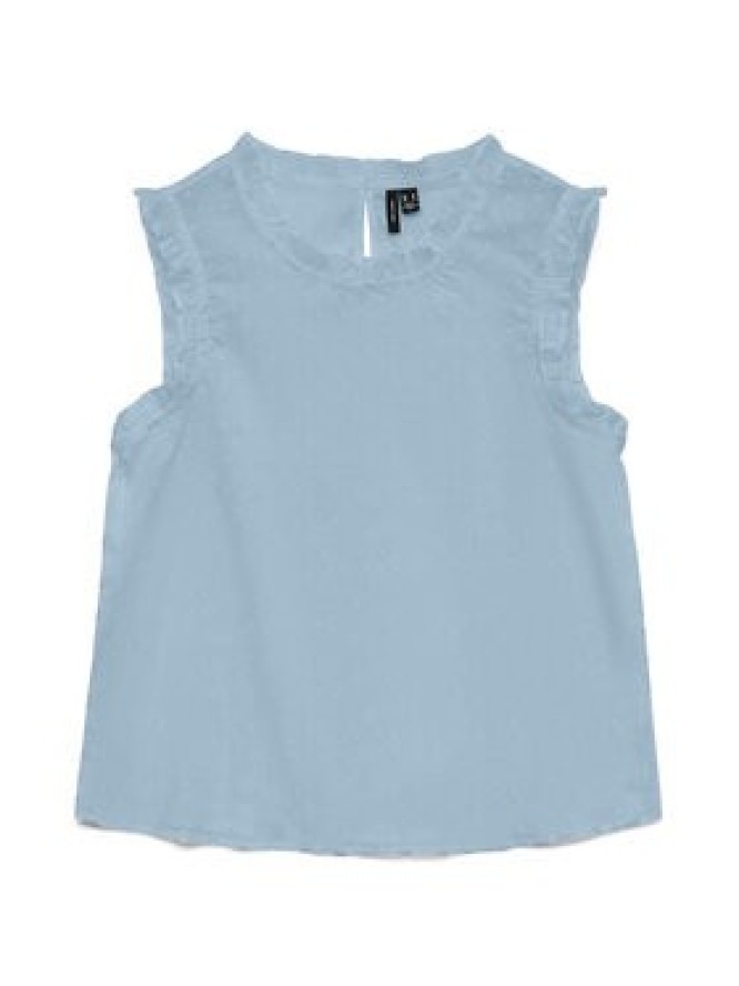 Vero Moda Top Trine 10342734 Niebieski jasny Regular Fit