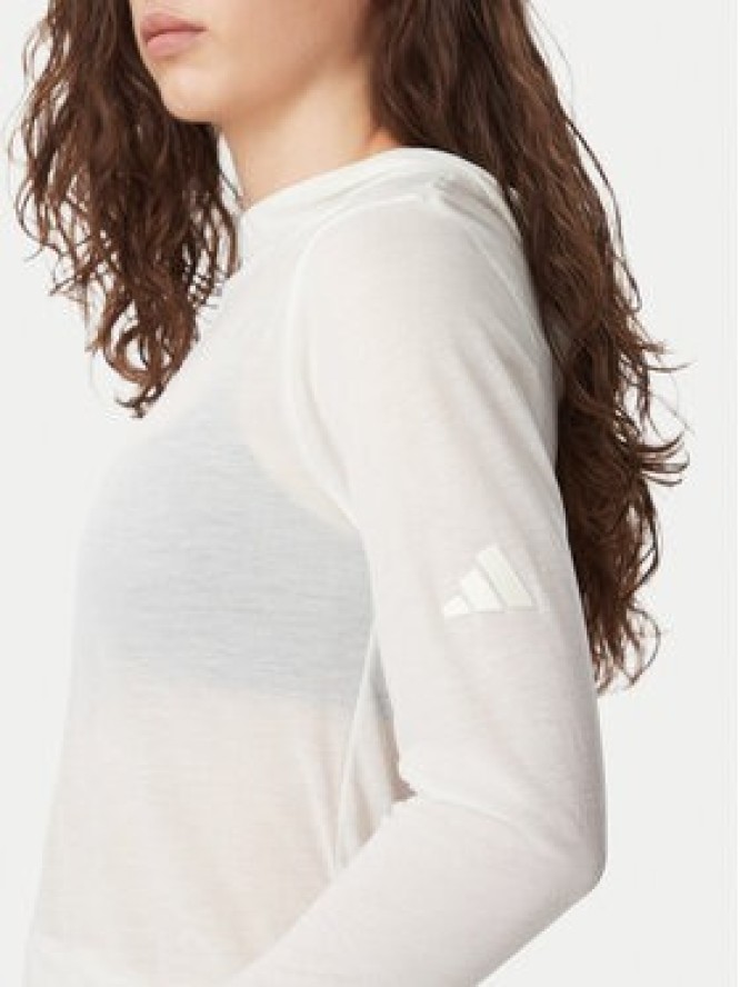 adidas Bluza Soft Lux Sheer Hooded KS8005 Kremowy Slim Fit