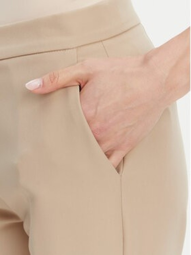 Maryley Spodnie materiałowe 25EB587/43PG Beżowy Regular Fit