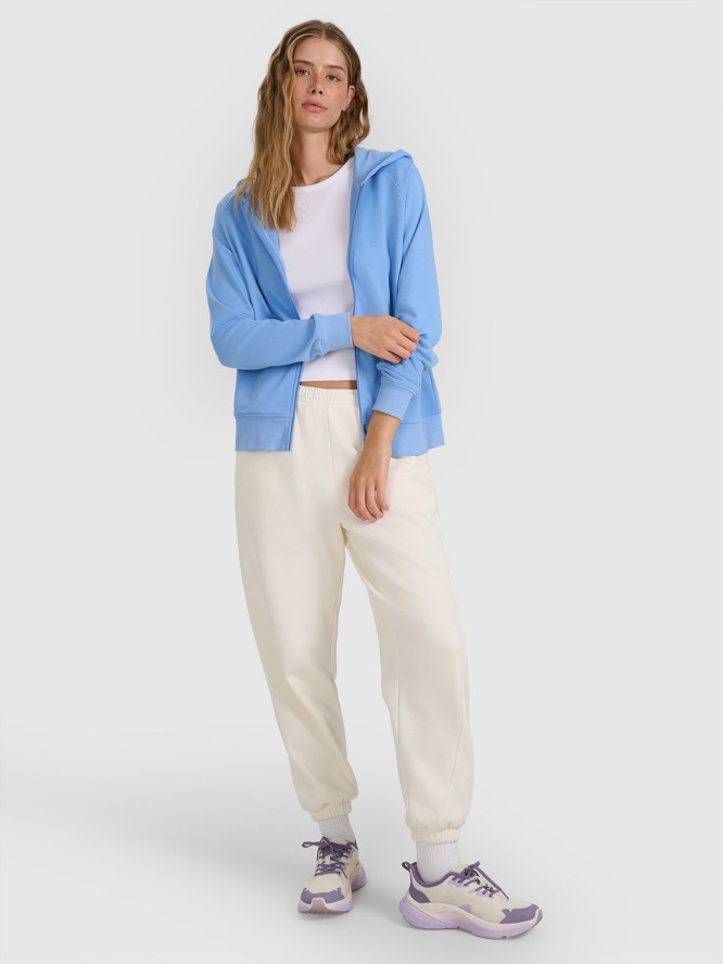 4F Top slim gładki damski - biały XXL