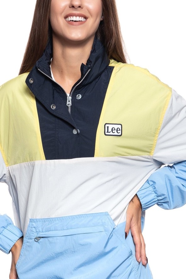 DAMSKA KURTKA PRZEJŚCIOWA LEE WINDBREAKER ECRU L56AYOLO 112113016