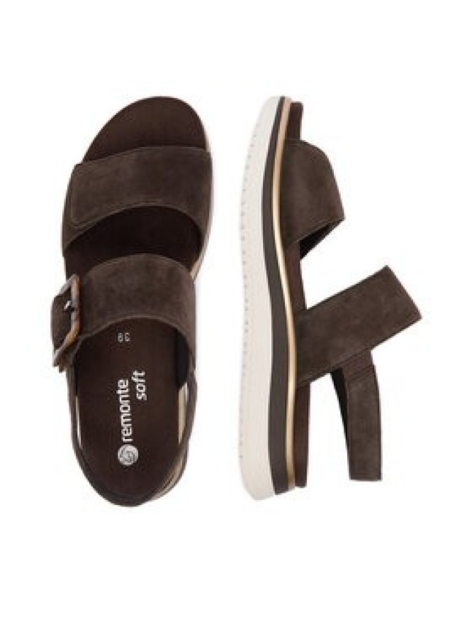 Remonte Sandały CEO-D1J62-25 Brązowy ciemny