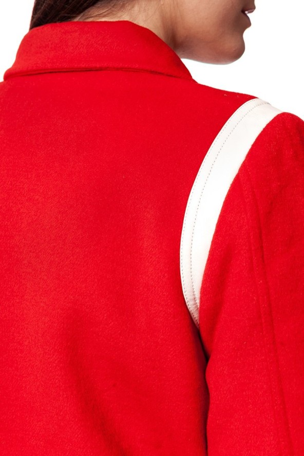 DAMSKA KURTKA PRZEJŚCIOWA WRANGLER BOMBER JACKET SALSA RED W4130VUWN 112128766