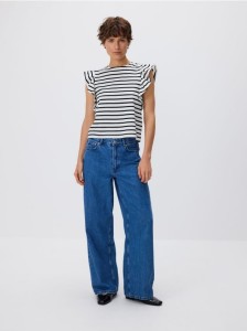 Bluzka z falbanami - wielobarwny