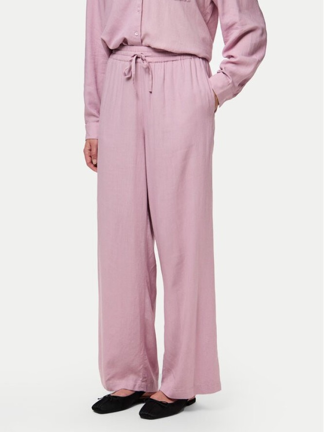 Pieces Spodnie materiałowe Pia 17149314 Różowy Wide Leg