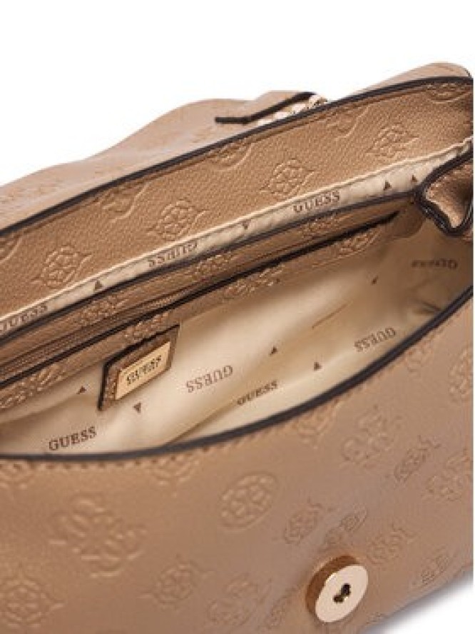 Guess Torebka Ella Logo HWPD97 46210 Beżowy jasny