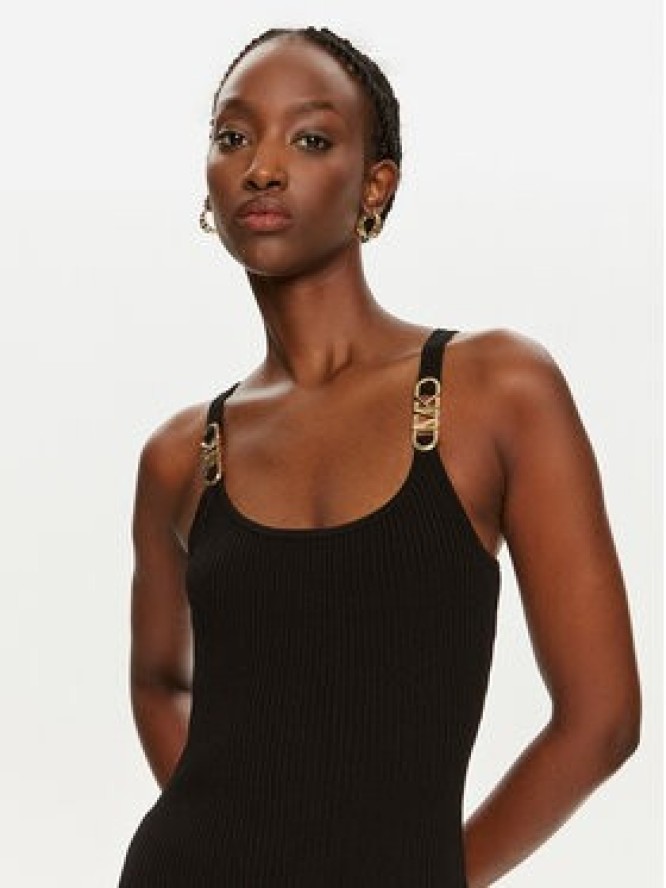 MICHAEL Michael Kors Sukienka dzianinowa MT482IL33D Czarny Slim Fit