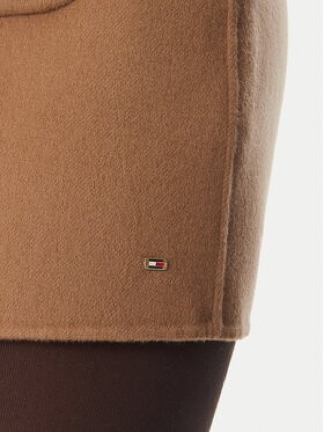 Tommy Hilfiger Spódnica mini WW0WW52234 Brązowy jasny Regular Fit