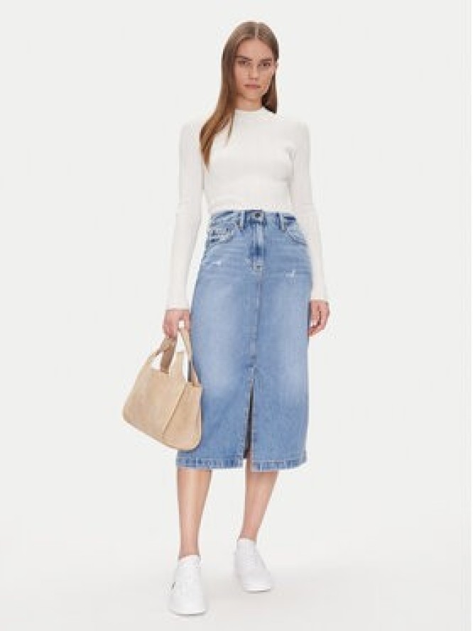 Tommy Jeans Spódnica jeansowa Claire Midi Skirt Bi8036 DW0DW21292 Niebieski Regular Fit
