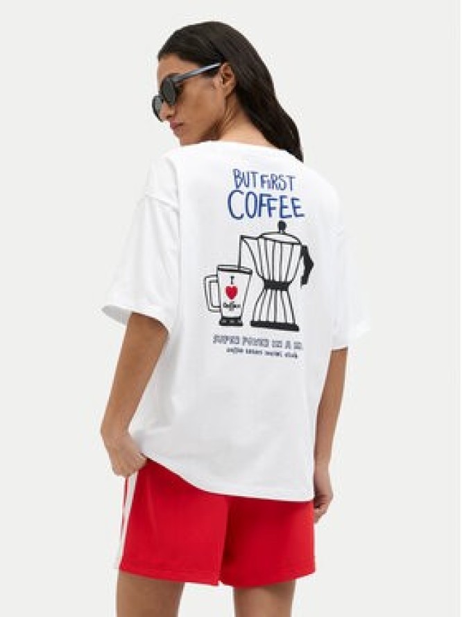 JJXX T-Shirt Nina 12273776 Biały Loose Fit