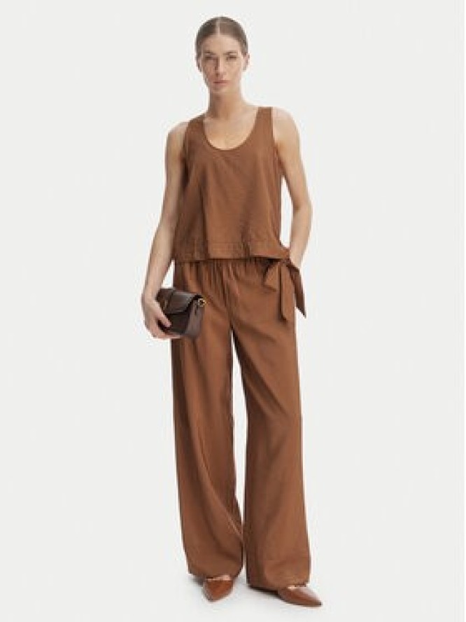 Marella Spodnie materiałowe Eremi 2613131154 Brązowy Regular Fit