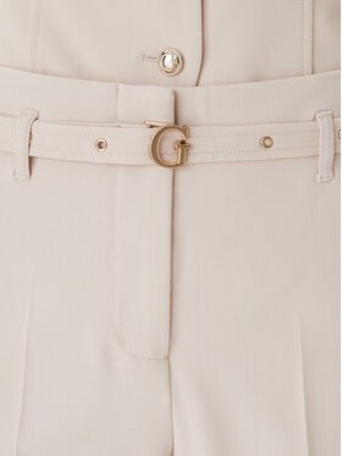 Guess Spodnie materiałowe W6GB17 W1894 Beżowy Regular Fit
