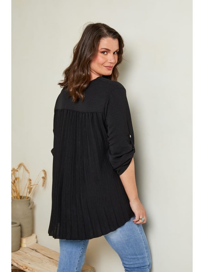 Curvy Lady Bluzka w kolorze czarnym rozmiar: 48/50