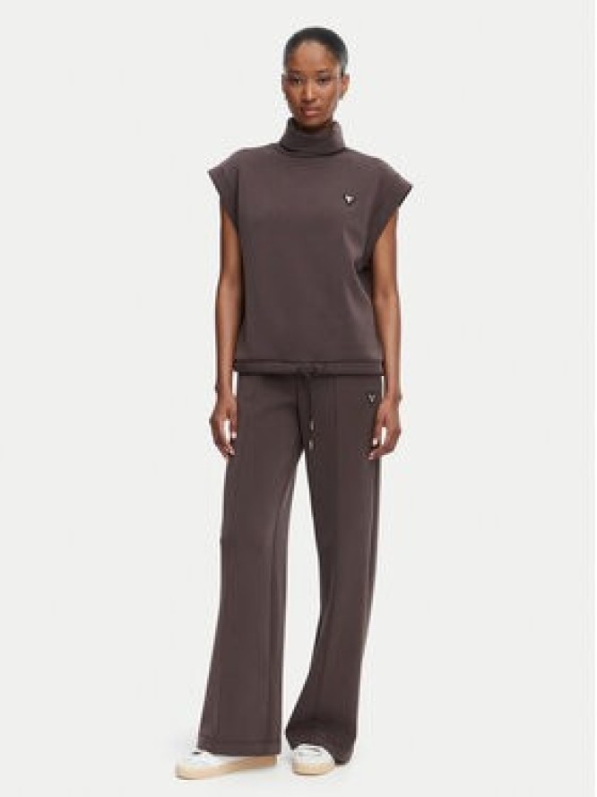 Guess Bluza V6YQ18 K4318 Brązowy Regular Fit
