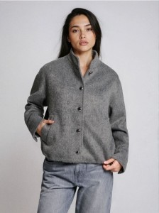 Kurtka bomberka - szary