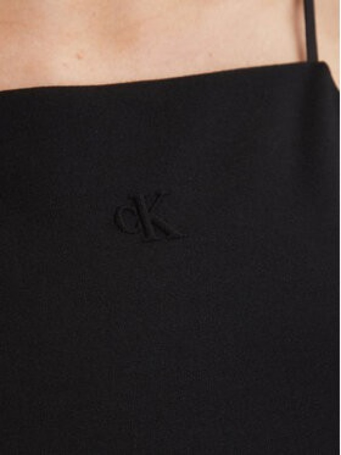 Calvin Klein Jeans Top Ponte LV044F206G Czarny Slim Fit