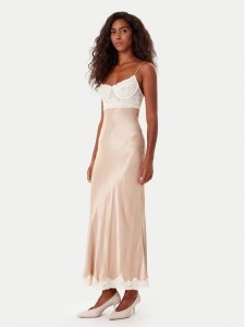 Bardot Sukienka koktajlowa Tzariana 60118DB Beżowy Regular Fit