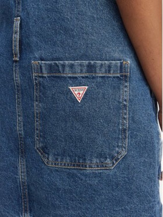 Guess Jeans Sukienka jeansowa W6GK25 D5M4O Niebieski Regular Fit