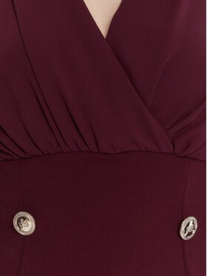 Rinascimento Bluzka CFC0126180003 Bordowy Regular Fit