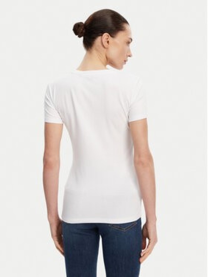 Fracomina T-Shirt FP25ST3002J449N5 Biały Slim Fit