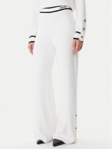 Liu Jo Sport Spodnie dzianinowe TF5252 MS59L Écru Regular Fit