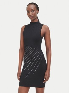 Guess Sukienka koktajlowa W6BK70 Z1575 Czarny Slim Fit