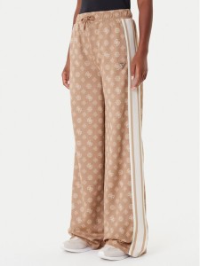 Guess Spodnie dresowe V5YB10 K0282 Brązowy Relaxed Fit