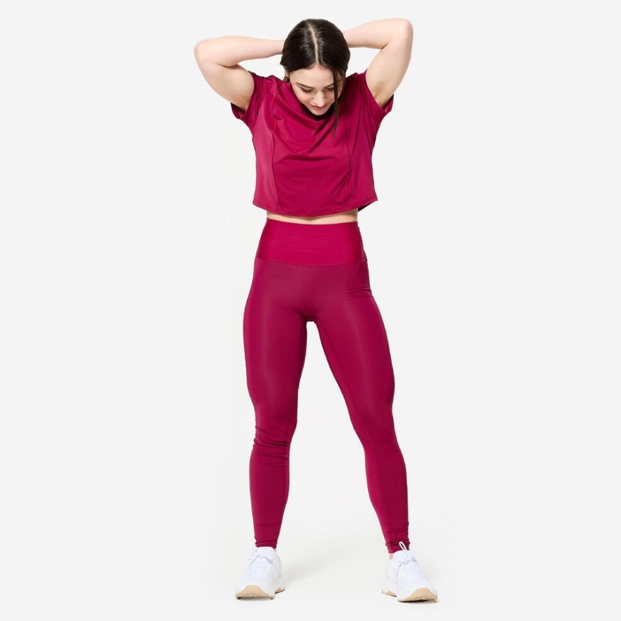 Koszulka fitness damska Domyos krótki rękaw