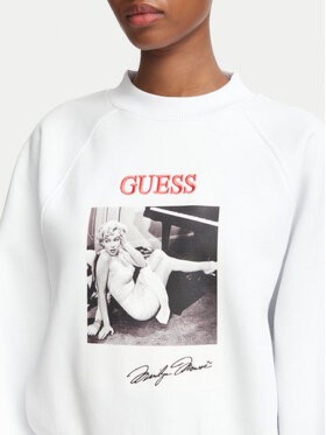 Guess Bluza 184347 Biały Classic Fit