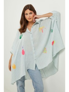 Lin Passion Tunika w kolorze miętowym rozmiar: 34/36