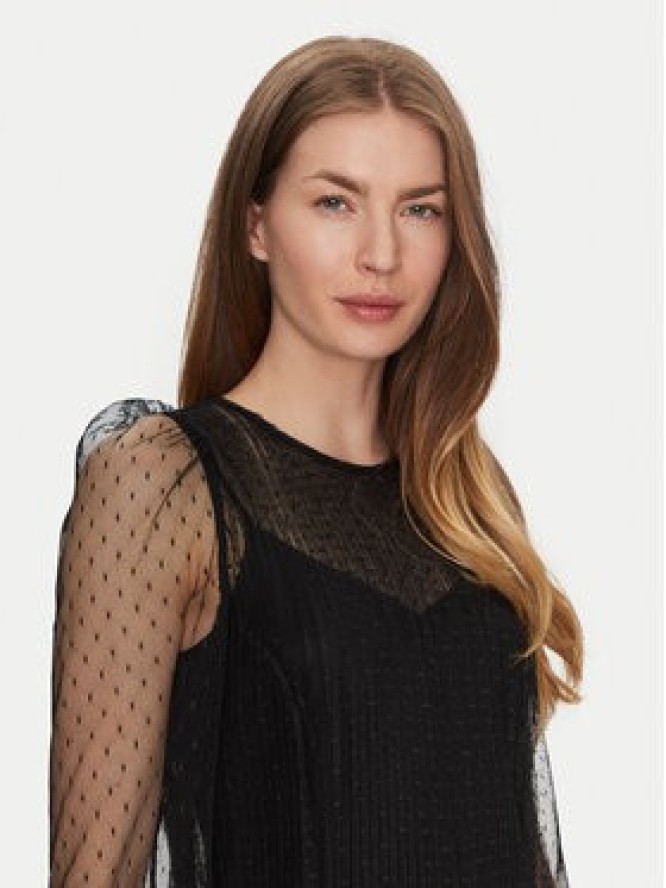 TWINSET Sukienka letnia 251TP2510 Czarny Regular Fit