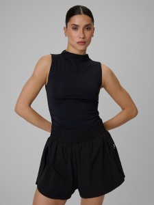 4F Top treningowy slim szybkoschnący damski - czarny L