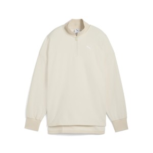 Damska bluza zimowa HER o kroju oversize z zamkiem 1/2 PUMA