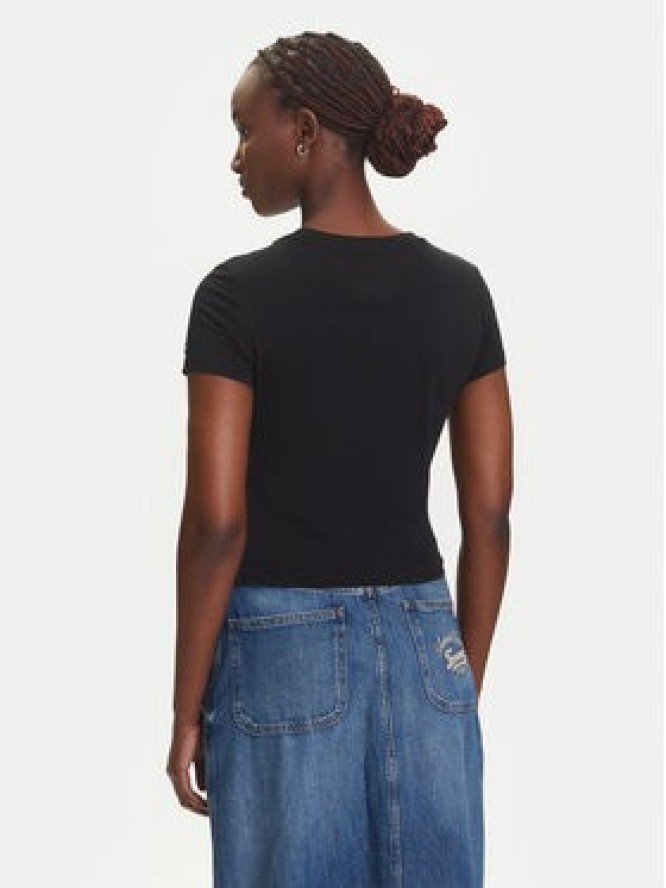 Tommy Jeans T-Shirt Heart DW0DW21390 Czarny Slim Fit