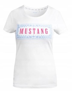 Koszulka Damska Mustang Sportowa Bawełna Logo