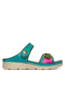 Laura Vita Klapki Dorry 13 Turkusowy