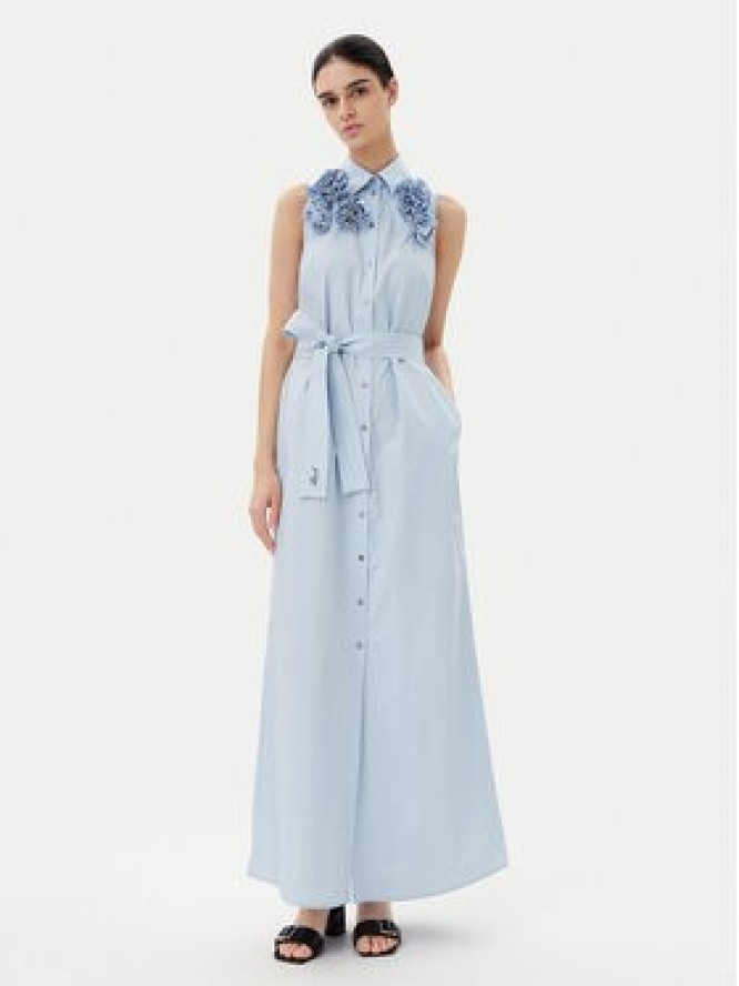 KARL LAGERFELD Sukienka letnia A2W13004 Błękitny Regular Fit