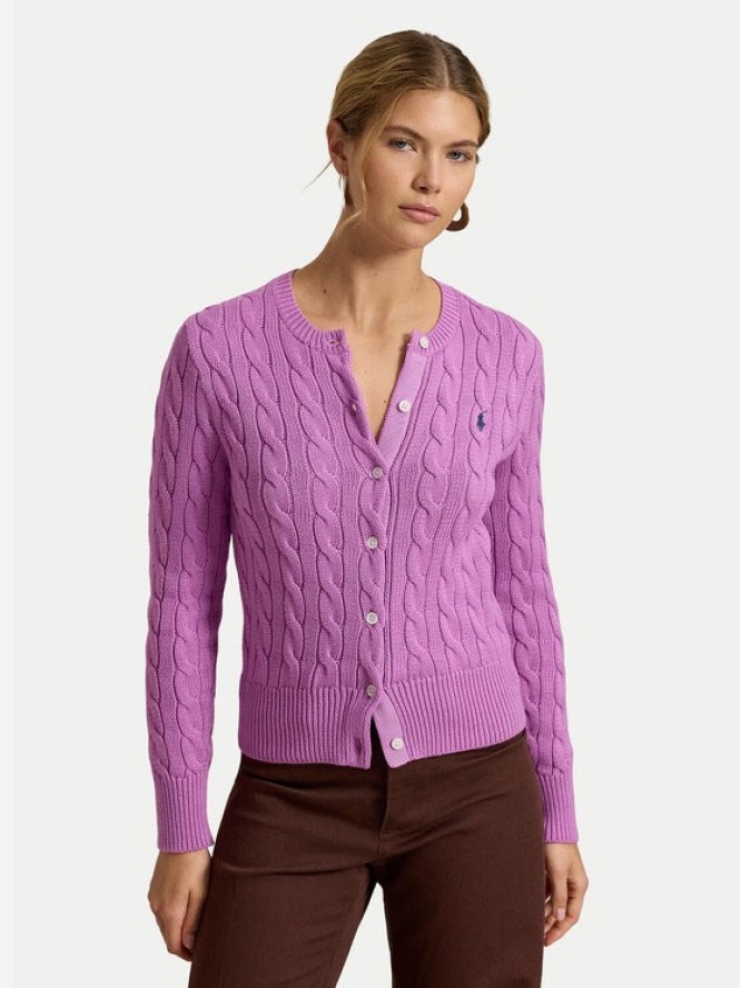 Polo Ralph Lauren Kardigan 211971868511 Różowy Regular Fit