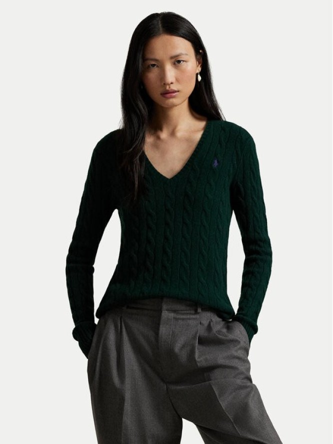 Polo Ralph Lauren Sweter 211971866009 Zielony Slim Fit