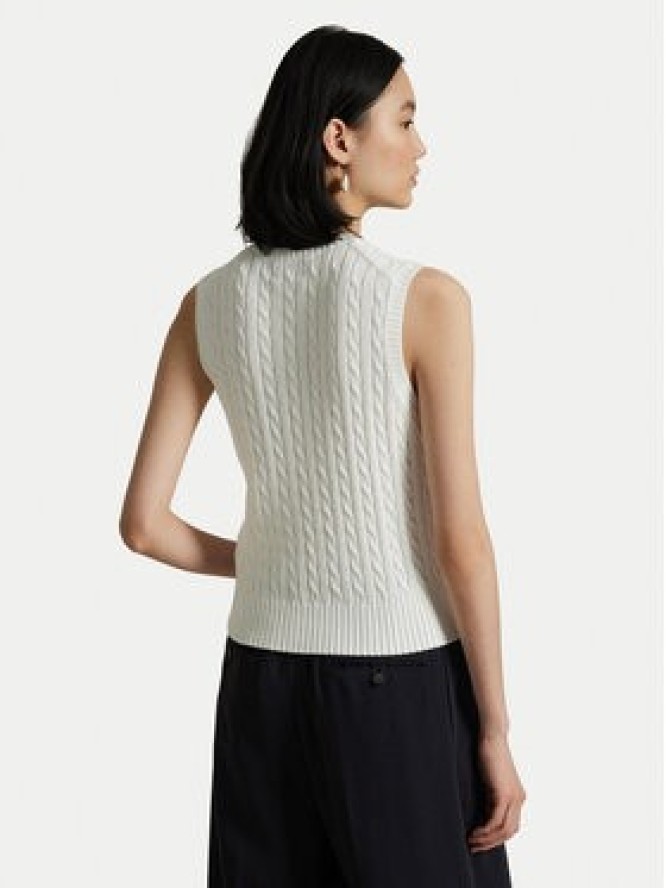 Polo Ralph Lauren Sweter 211971882001 Biały Slim Fit