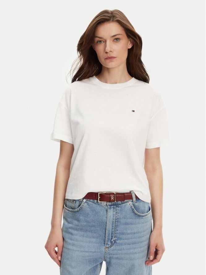 Tommy Hilfiger T-Shirt UW0UW05763 Biały Regular Fit