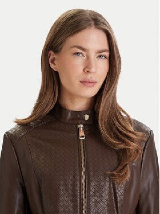Guess Kurtka z imitacji skóry W6RL52 WL850 Brązowy Regular Fit