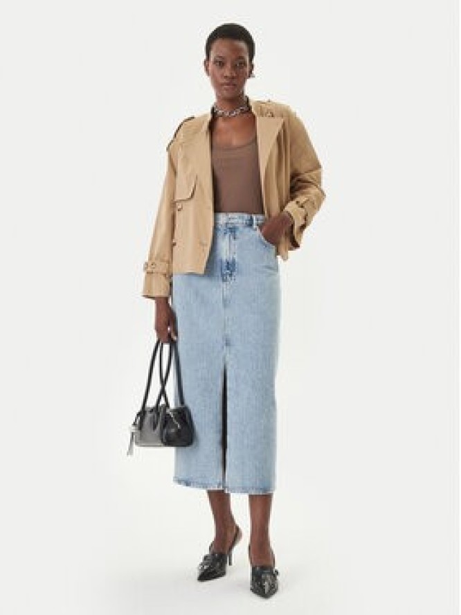 HUGO Spódnica jeansowa Gatje_4 50568239 Błękitny Regular Fit