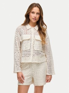 Vila Koszula Merinda 14105211 Beżowy Loose Fit