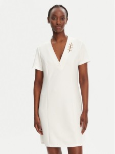 Liu Jo Sport Sukienka codzienna TA5290 J4869 Écru Regular Fit
