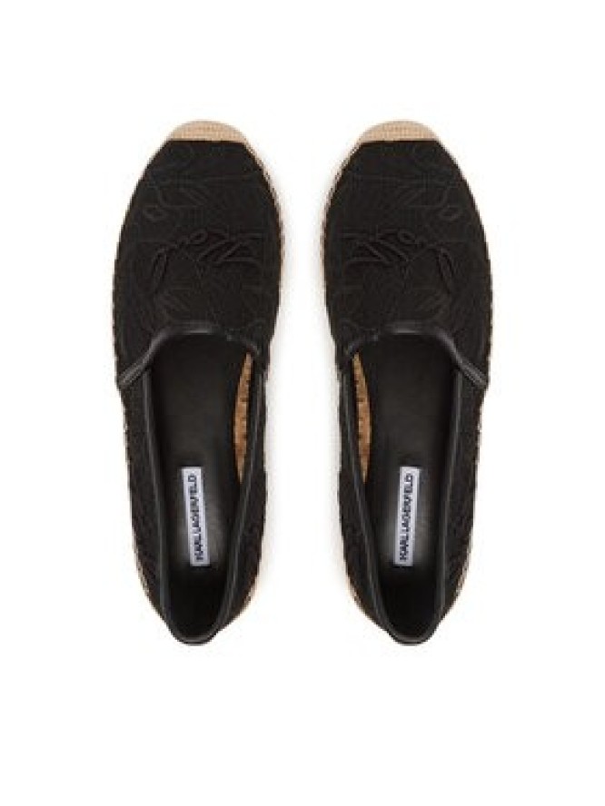 KARL LAGERFELD Espadryle Kamini KL80121A Czarny